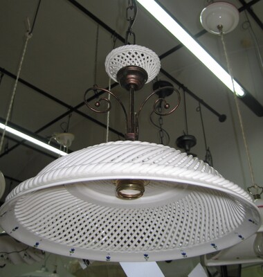 Lampadario in ceramica traforato R9001 DEC97SPAGH EUROKERAMIC