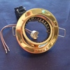 Faretto da incasso rotondo orientabile oro 12 G4 14103 GEMINI METALSPOT