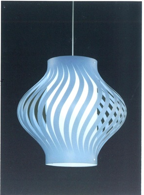 Lampadario moderno a sospensione azzurro 39cm HELIOS H39S/B LINEA ZERO