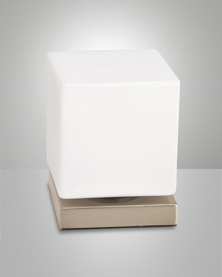 Lampada led cubo piccola regolazione luce LED tocco oro satinato 42816 FABAS