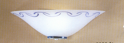 Applique decoro blu basetta ceramica 138 OUTLET LUCI