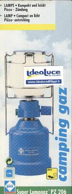 Lampada a gas butano 80W CAMPING GAZ 10594 PZ206 COLORI E LUCI