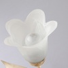 Immagine aggiuntiva di Abat-jour mazzolino avorio oro fiore vetro bianco  42396