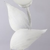 Immagine aggiuntiva di Abat-jour fiore vetro bianco mazzolino bianco e argento  42397