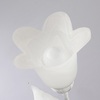 Particolare di Abat-jour fiore vetro bianco mazzolino bianco e argento  42397
