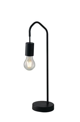 Lampada da tavolo filo che scende nero opaco 1 luce a vista E27 39810 LUCI MODERNE