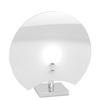 Dettaglio Abatjour comodino o lampada da tavolo vetro bianco petalo rotondo
