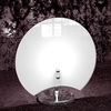 Abatjour comodino o lampada da tavolo vetro bianco petalo rotondo 1114/P CLOVER TOP LIGHT
