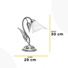 Misure lampada-tavolo-classica-abatjour-calla-foglie
