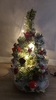 Altra foto Albero di Natale piccolo con addobbi rossi alto 40 cm e luci led