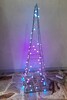 Seconda foto albero Natale piramide 100 led colorati rgb