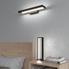 Ambientazione Applique nera moderna led design rettangolare luce naturale calda