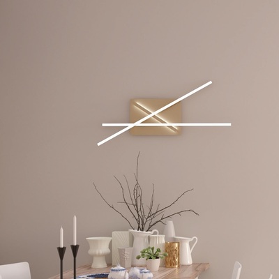 Applique design da parete a led grande gold shangai o plafoniera 1182/100-GO DNA TOP LIGHT