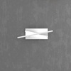 Applique a led piccola da parete adatta camere da letto base rettangolare 1182/35-BI DNA TOP LIGHT