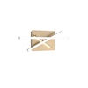 Misure Applique da parete design shangai a led luce calda o naturale
