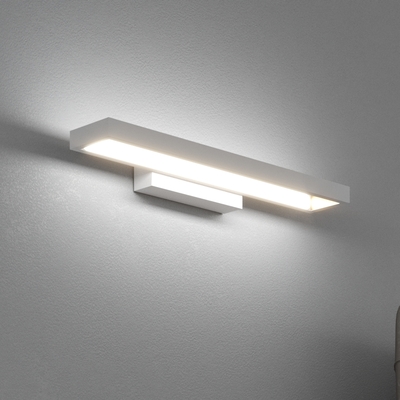 Applique moderno rettangolare bianco led luce calda o naturale 1162/AP-BI e 1182/AP-BI FOUR SQUARES