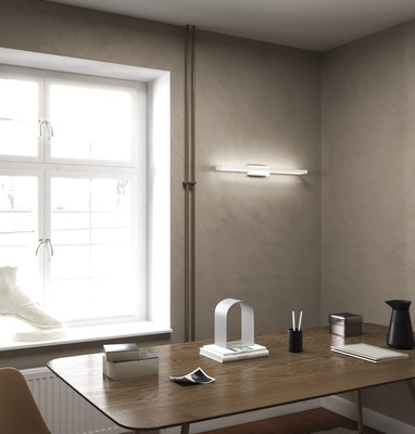 Applique a parete design pulito moderna led integrato 40W 1162/AG-BI e 1182/AG-BI FOUR SQUARES DNA T