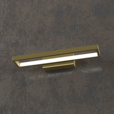 Applique particolare lineare led rettangolare finitura oro brunito 1162/AP-OB e 1182/AP-OB FOUR SQUA