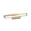 Lampada parete applique moderna metallo oro gold a led 1162/AP-GO e 1182/AP-GO FOUR SQUARES DNA TOP