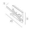 Misure applique plafoniera Led Shangai 49cm