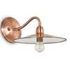 Applique da parete rame con piattino 25cm CANTINA AP1 RAME IDEAL LUX