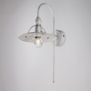 Immagine aggiuntiva di Applique metallo bianca effetto antichizzato argento con braccio lungo design