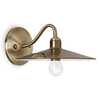Applique a piattino in metallo bronzato verso il basso CANTINA AP1 BRUNITO IDEAL LUX