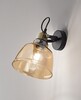 Applique cappello ambra trasparente direzionabile dettagli bronzo struttura nera VINTAGE PERENZ