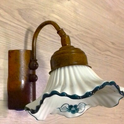 Applique ceramica snodo decoro verde ANNA/AP1/V DUE P