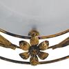 Particolare di Applique classica a mezzaluna con cornice in metallo ruggine  42291