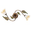 Applique o plafoniera 2 luci decoro foglie 40436 LUCI CLASSICHE