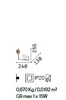 Ulteriore dettaglio di Applique design sfera a elle camera da letto soggiorno bagno BIRDS AP1 IDEAL 