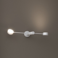 Applique o plafoniera bianca orientabile luce in orbita doppio corpo a disco GX53 1227/2-BI OCTOPUS