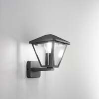Lampada applique parete squadrata esterno lanterna piccola in alto 43627 LUCI ESTERNO