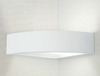 Lampada da parete ad angolo in gesso verniciabile 38476 LUCI GESSO