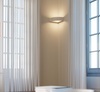Applique ad angolo in gesso luce superiori e inferiore