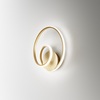 Bianco - Applique LED geometria ghirigoro luce fluida segno continuo DIVA-A-O GEA LUCE