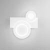 Applique o plafoniera gioco di cerchi luminosi led integrato 38x40cm 30W LUCI LED