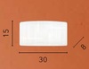 Applique rettangolare LED acrilico moderna 30x15 stile grafico CCT  44575 - foto 4