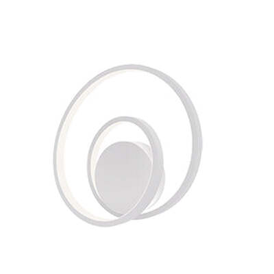 Applique parete design led forme rotonde cerchi nodo gentile  42534