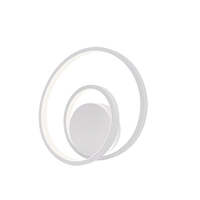 Applique parete design led forme rotonde cerchi nodo gentile  42534