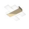 Applique led rettangoli fascia centrale finitura oro 1180/35-GO FLIGHT TOP LIGHT