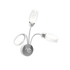 Applique 3 luci braccetti rigidi sagomati cromo vetrini moderni 1011/A3-A FEELING TOP LIGHT