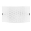 Applique rettangolare bianca decoro graniglia 2 luci E27 39190 LUCI MODERNE