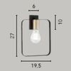Misure Applique moderna cornice di luce in alto o in basso