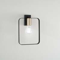 Applique moderna nera e oro cornice di luce in alto o in basso  45566