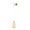 Applique design parete ottone satinato vetro ambra a goccia filo lungo 1193OS/A-AM TOP LIGHT