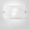 Ulteriore dettaglio di Applique fascia vetro bianco ghirigoro 35x20 2xE27  42693