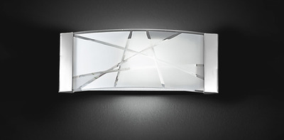 Applique a fascia vetro decoro geometrico piccola 5944 PERENZ