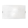 Applique fascia vetro bianco ghirigoro 35x20 2xE27  42693